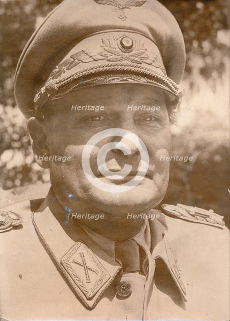 Hermann Göring, German Nazi politician and military leader after his capture, 1945. Creator: Unknown.