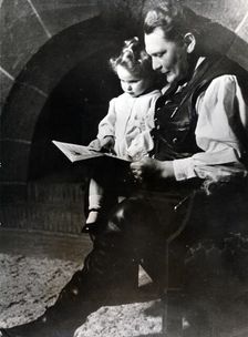 Hermann Göring, German Nazi politician and military leader, with his daughter Edda, c1939-c1942