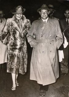 Hermann Göring, Nazi politician and military leader, with his wife Emmy, c1935-c1945