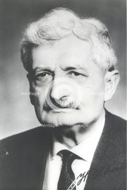 Hermann Oberth, German physicist and engineer, c1960. Creator: Richard Krauss.