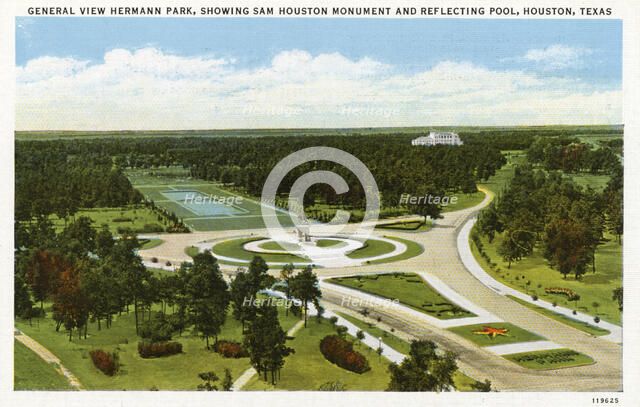 Hermann Park, Houston, Texas, USA, 1927. Artist: Unknown