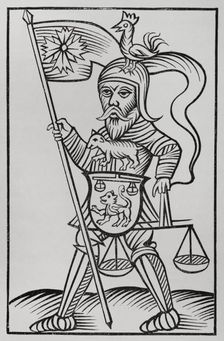 Hermensul or Irmensul, Idol of the Saxons in Westphalia, 17th century, (1878). Creator: Unknown
