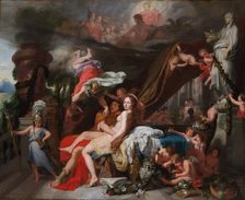 Hermes Ordering Calypso to Release Odysseus, c. 1670. Creator: Gerard de Lairesse (Flemish, 1641-1711)