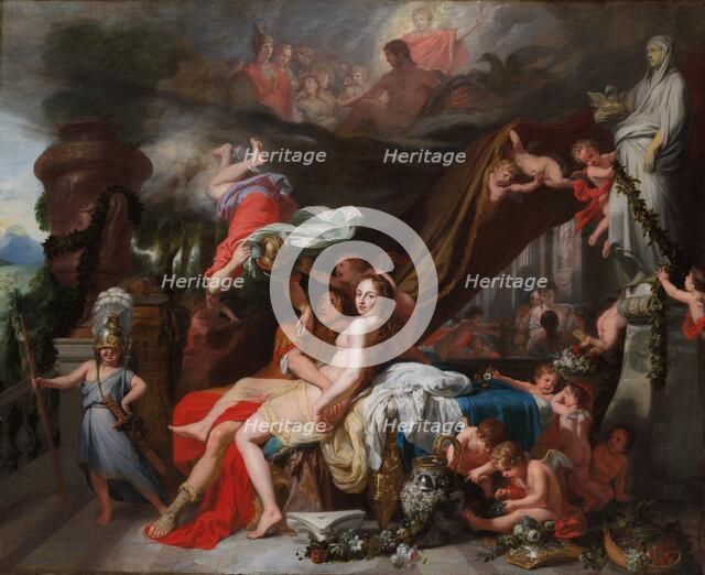 Hermes Ordering Calypso to Release Odysseus, c. 1670. Creator: Gerard de Lairesse (Flemish, 1641-1711).