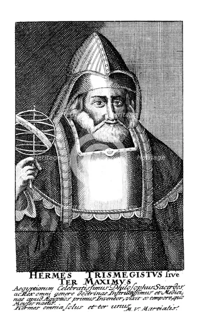 Hermes the Egyptian, alchemist, 17th century. Artist: Unknown