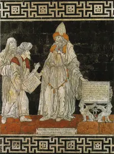 Hermes Trismegistus. Floor mosaic in the Cathedral of Siena, 1488. Creator: Giovanni di Stefano (1443-c. 1506)