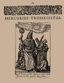 Hermes Trismegistus. From De divinatione et magicis praestigiis, 1616. Creator: Bry, Johann Theodor de (1561-1623)