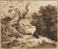 Hermit in a Wooded Landscape, 1776. Creator: Ferdinand Kobell (German, 1740-1799)