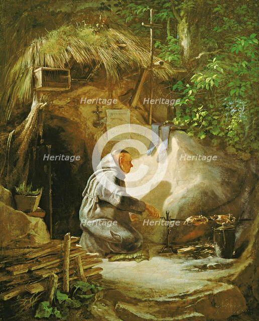 Hermit, Roasting a Chicken, 1841.