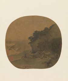 Hermitage by a Pine-covered Bluff, second half of the 12th century. Creator: Attributed to Yan Ciyu (Chinese, act. ca. 1164-81)