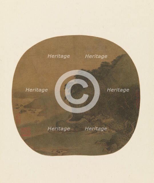 Hermitage by a Pine-covered Bluff, second half of the 12th century. Creator: Attributed to Yan Ciyu (Chinese, act. ca. 1164-81).