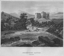 Hermitage Castle. Liddisdale 1814. Artist: John Greig