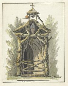 Hermitage with a statue of a saint, c.1782-c.1837. Creator: Pieter Bartholomeusz. Barbiers