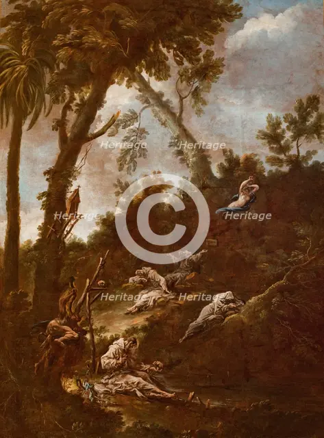 Hermits (Anachorets), between 1712-1715. Creator: Alessandro Magnasco.