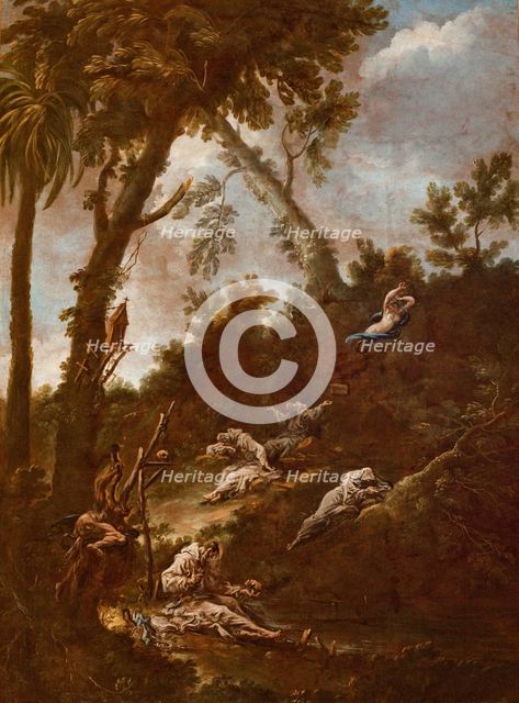 Hermits (Anachorets), between 1712-1715. Creator: Alessandro Magnasco.