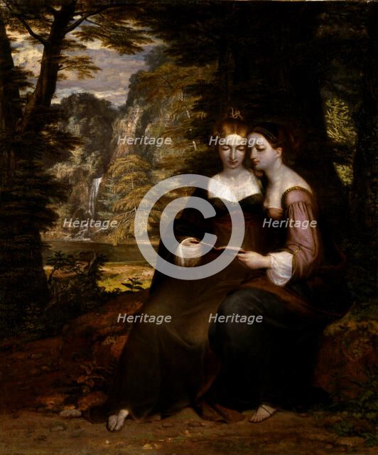 Hermia and Helena, before 1818. Creator: Washington Allston.