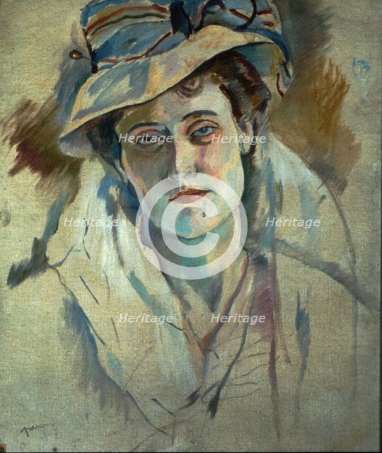 Hermine David, 1907. Creator: Jules Pascin.