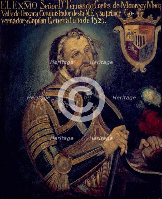 Hernán Cortés (1485-1547), Spanish conqueror.