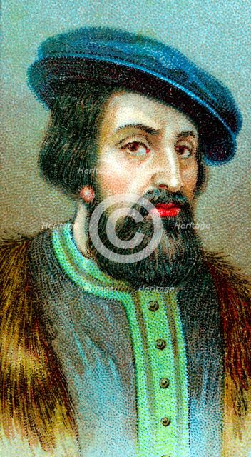 Hernan Cortes (1485-1547), Spanish conquistador who conquered Mexico. Artist: Unknown