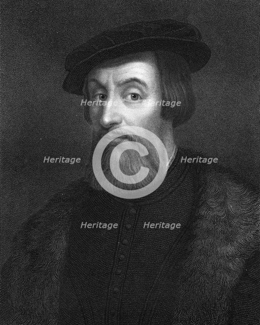 Hernan Cortes, 16th century Spanish conquistador, (1836).Artist: W Holl