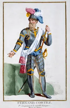 Hernan Cortes, Spanish conquistador, (1780). Creator: Pierre Duflos