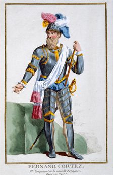 Hernan Cortes, Spanish conquistador, (1780). Creator: Pierre Duflos