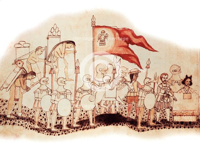 Hernandez Cortes, Spanish conquistador, 16th century. Artist: Unknown