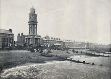 Herne Bay - The Front, Showing Clock Tower 1895