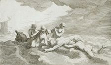 Hero and Leander, 17th century. Creator: Frederick Bloemaert