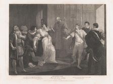 Hero Fainting in Church (Shakespeare, Much Ado About Nothin..., first published 1789; reissued 1852. Creator: Peter Simon