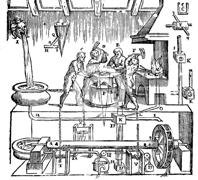 Hero of Alexandria's mechanical blacksmiths, (1st century) 1647. Artist: Unknown