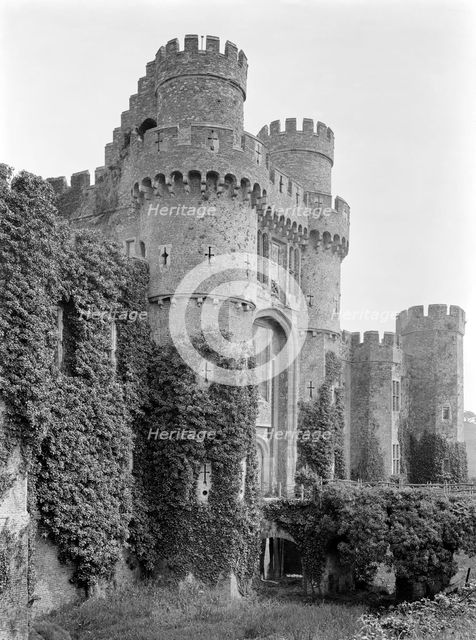 Herstmonceux Castle, East Sussex, 1920s. Artist: Nathaniel Lloyd.