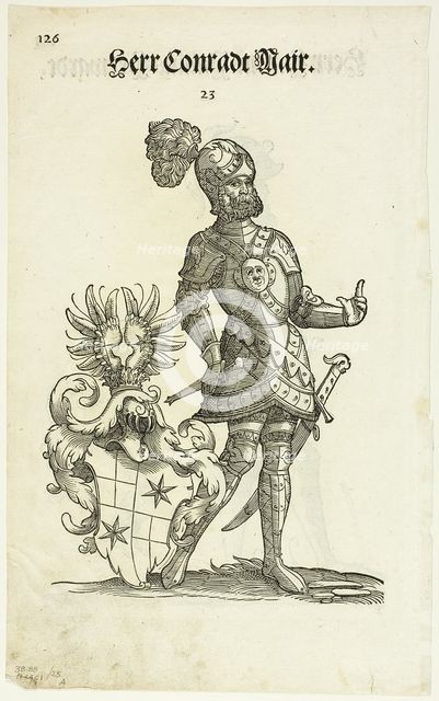 Herr Conradt Mair (recto), 1937. Creator: Christoph Weiditz.