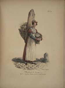 Herring Merchant. From the Series "Cris de Paris" (The Cries of Paris), 1815. Creator: Vernet, Carle (1758-1836)