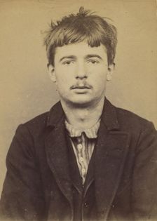 Hervy. Marcel, Noël. 19 ans, né à Paris XVIIIe. Raccommodeur de porcelaine. Anarchiste. 27..., 1893. Creator: Alphonse Bertillon