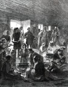 Herzegovinian Refugees at Ragusa, from a sketch by our special artist, 1876. Creator: Unknown