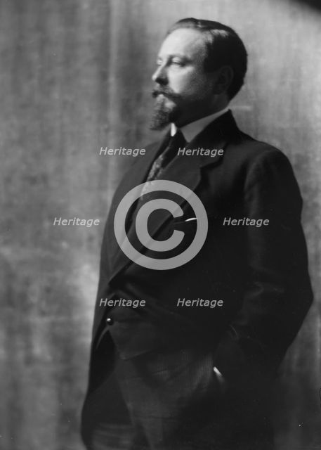 Hesbouin, Gustav, Mr., portrait photograph, 1914 Nov. 2. Creator: Arnold Genthe.