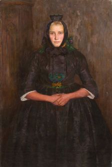 Hessian peasant girl, 1897. Creator: Carl Ludwig Noah Bantzer