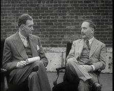 H.G. Wells Being Interviewed, 1930s. Creator: British Pathe Ltd