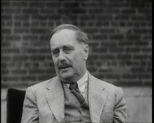 H.G. Wells Being Interviewed, 1930s. Creator: British Pathe Ltd