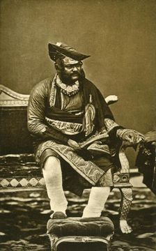 H.H. General The Maharajah Sindhia of Gwalior G.C.B., G.C.S.I. c1870, (1901). Creator: Bourne & Shepherd