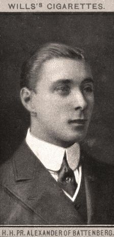 H.H, PR. Alexander of Battenberg, 1908.Artist: WD & HO Wills