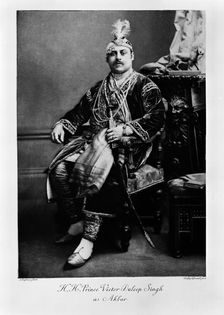 HH Prince Victor Duleep Singh as Akbar, c1900. Creator: Unknown
