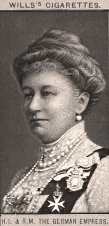 H.I & R.M, The German Empress, 1908.Artist: WD & HO Wills