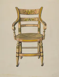 Hitchcock Armchair, c. 1937. Creator: Therkel Anderson