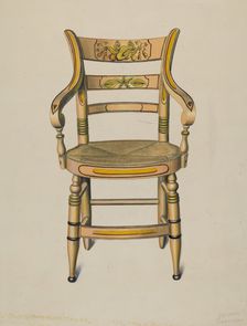 Hitchcock Armchair, c. 1937. Creator: Therkel Anderson
