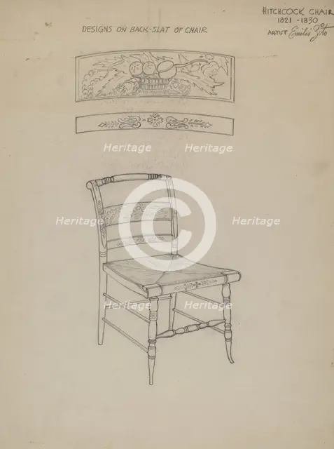 Hitchcock Chair, 1935/1942. Creator: Emilio Zito.