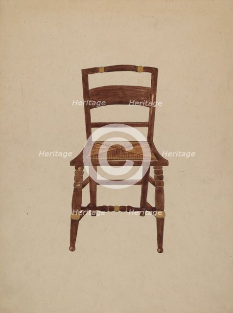 Hitchcock Chair, 1935/1942. Creator: Genevieve Sherlock.