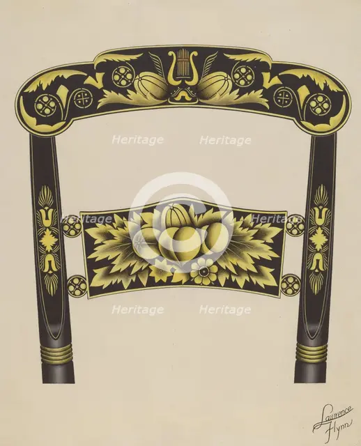 Hitchcock Chair Back, 1936. Creator: Lawrence Flynn.