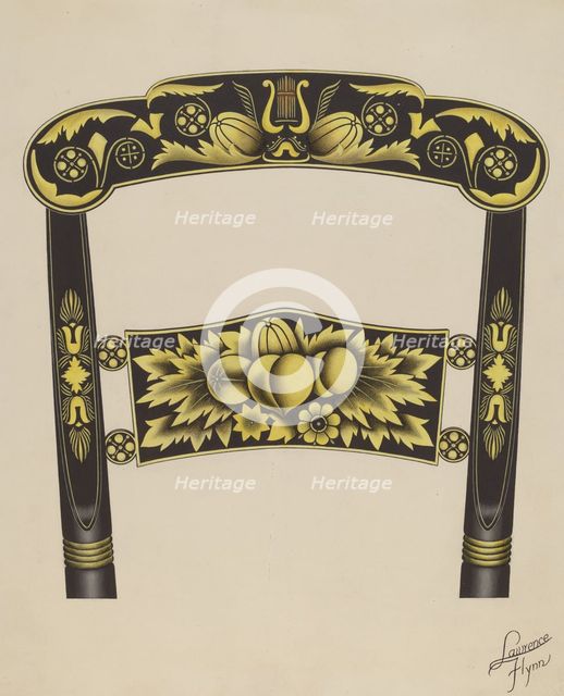 Hitchcock Chair Back, 1936. Creator: Lawrence Flynn.